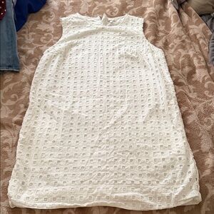 GAP White Cotton Top with Red Trim Label